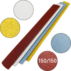 Пилочка для маникюра, 150/150 грит, Ровная 155 мм, Бордовая, 10 шт